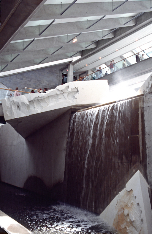 La Débâcle (vue cascade du niveau inférieur), Public Art Sculpture by Astri Reusch, 1988