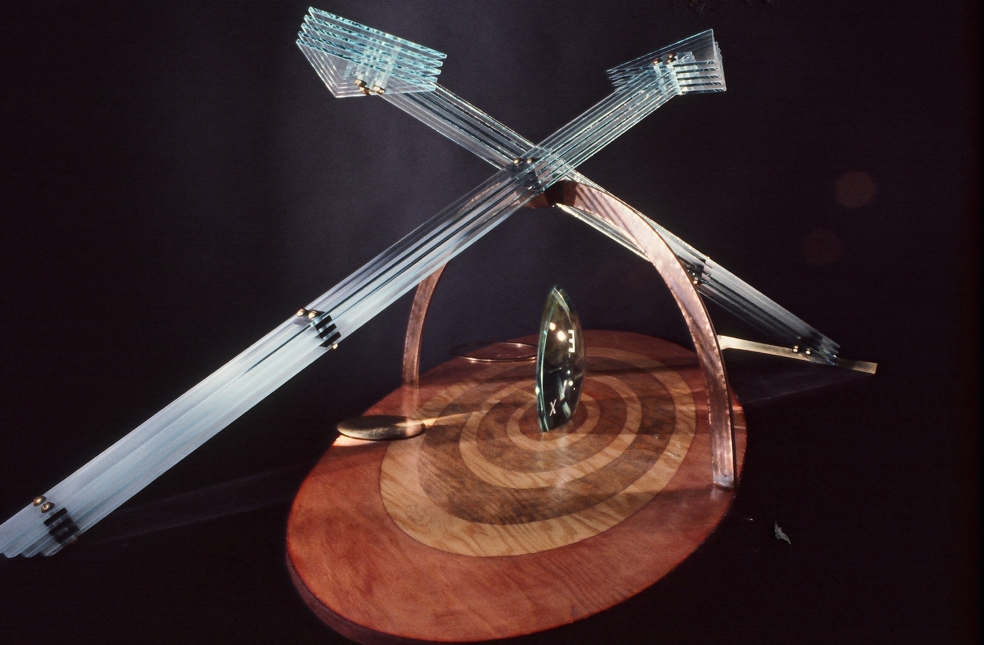 Orbits and Vectors, Mixed Media Construction by Astri Reusch, 1997
