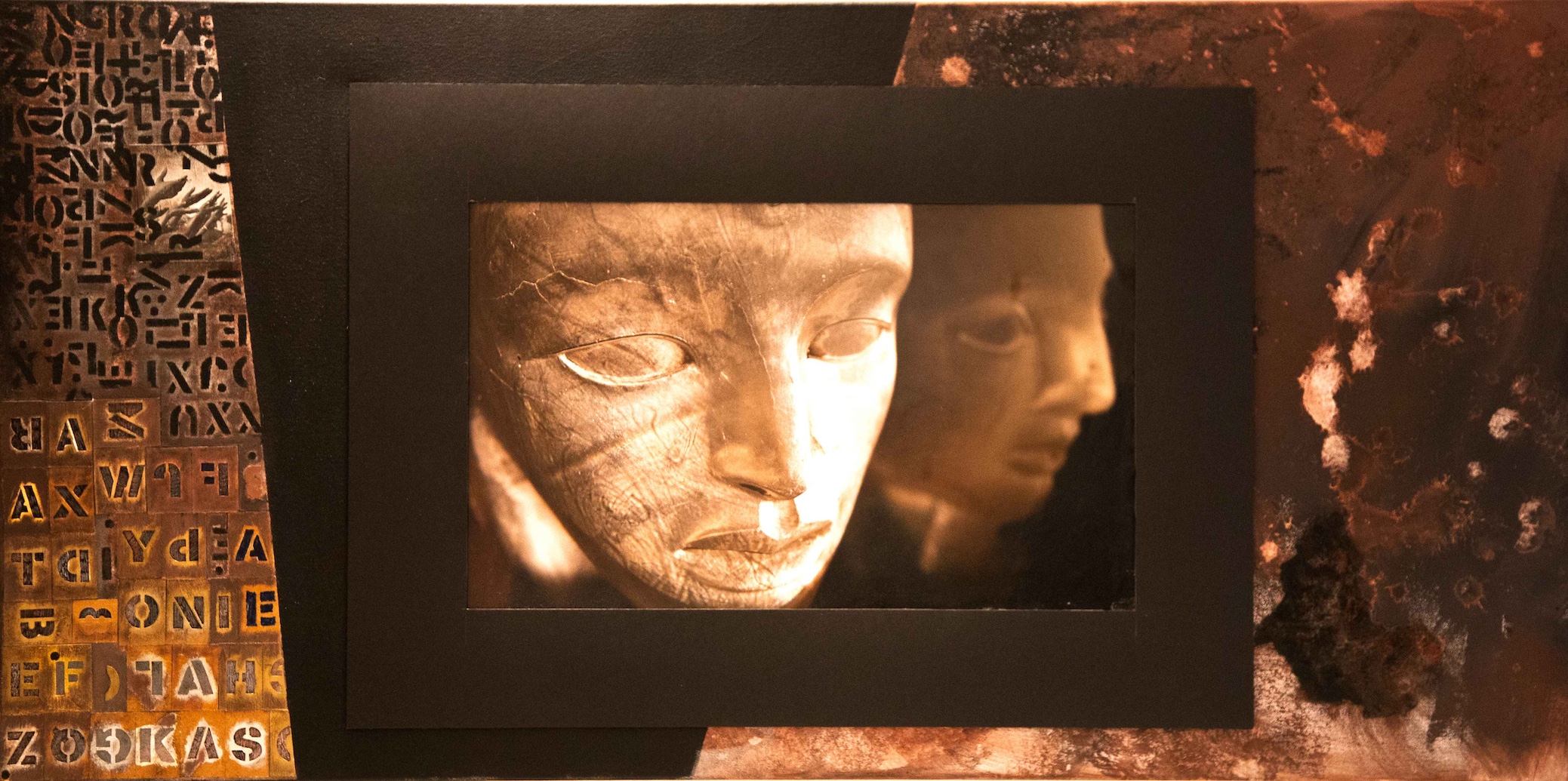 Witness Transformation Copper, painting by Astri Reusch, 2009