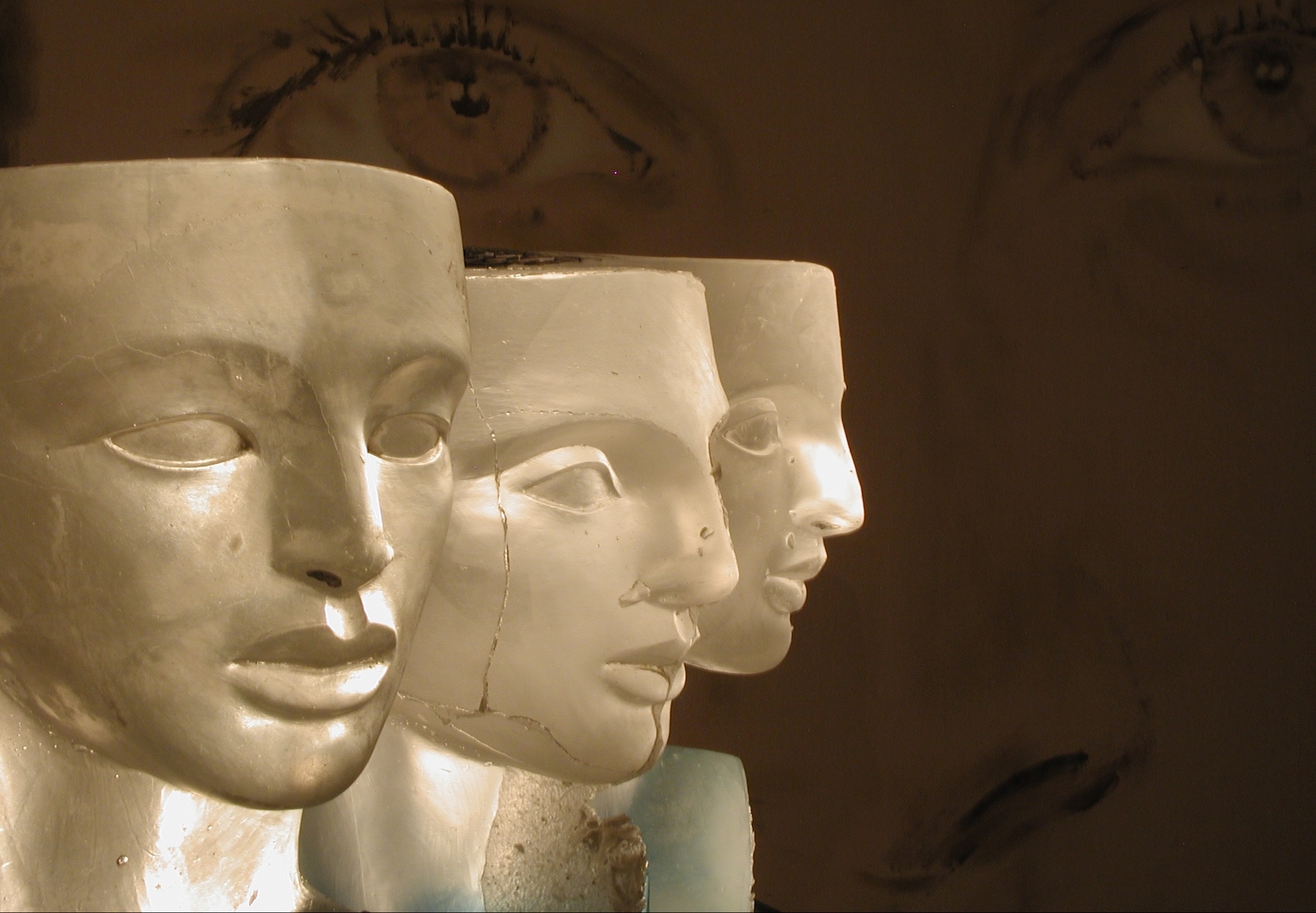 Witnesses (Grouping 1), Cast Glass Sculpture by Astri Reusch, 1999